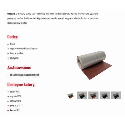 Taśma ołowiana COROBLEI B 300mm x 5 m